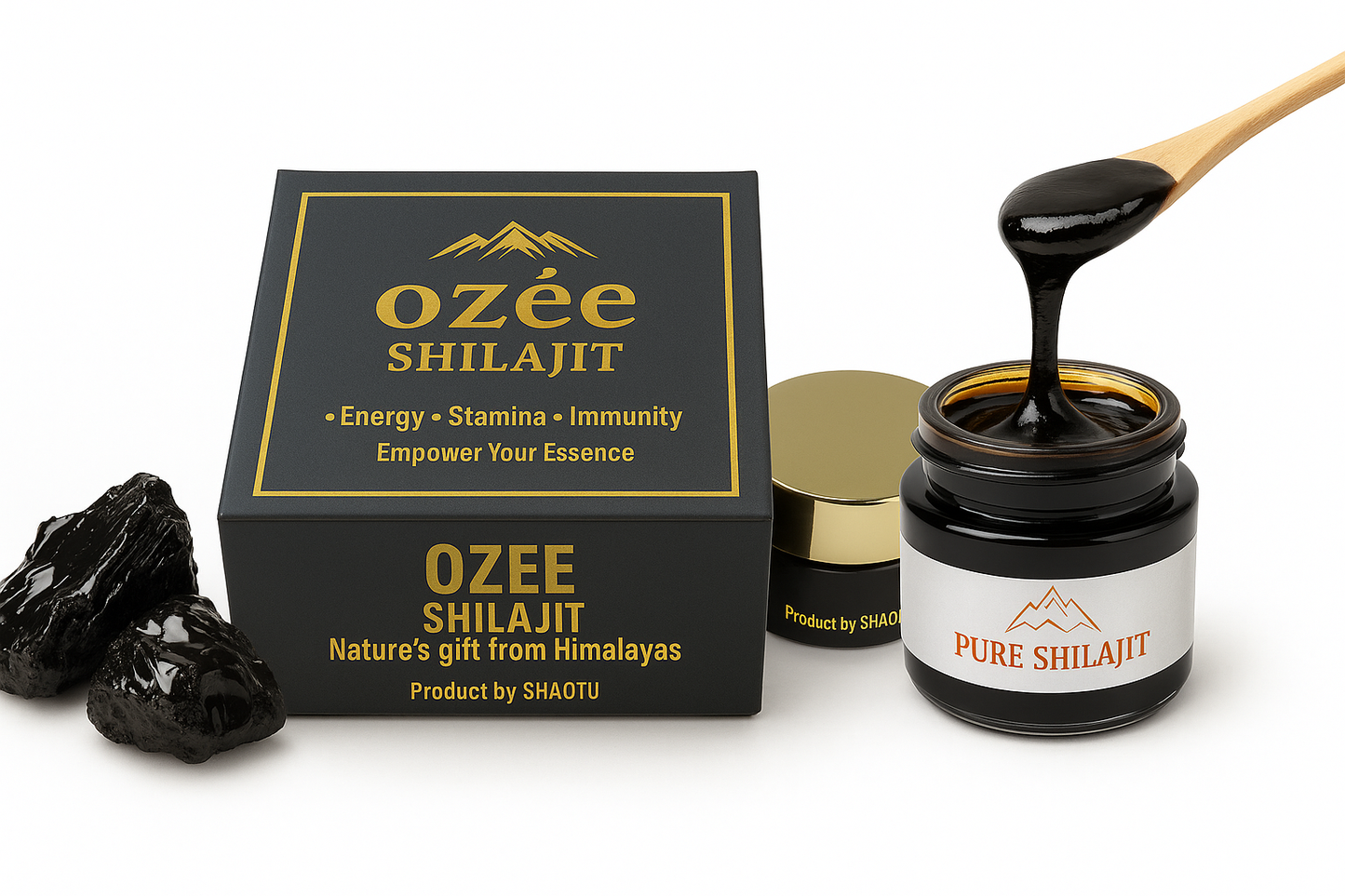 Ozee Shilajit – Pure Himalayan Energy Resin